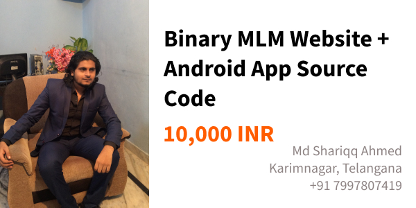 MLM Website and App Full Source Code 10,000 INR