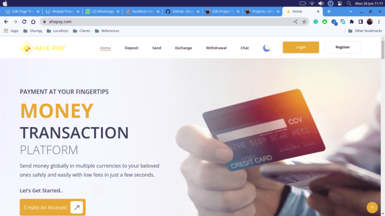 Ahxpay – Money exchange Platform